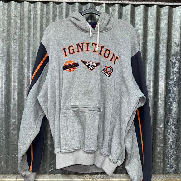 Vintage y2k embroidered ignition hoodie sweatshirt - Picture 1 of 5